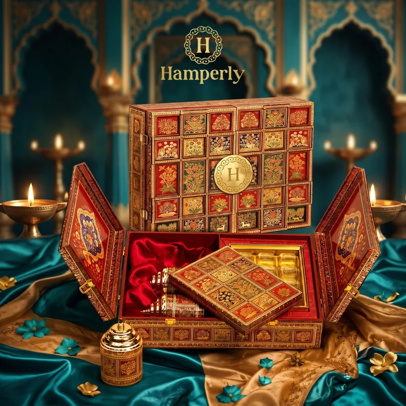 Rajwada Ruby Treasure Hamper without sweets