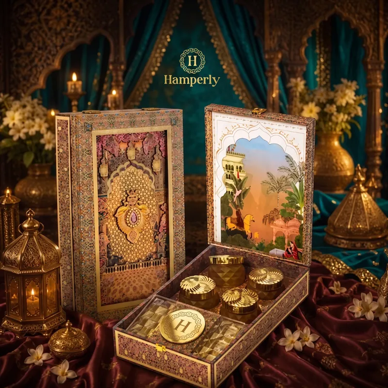 Golden Darbar Heirloom Hamper without sweets